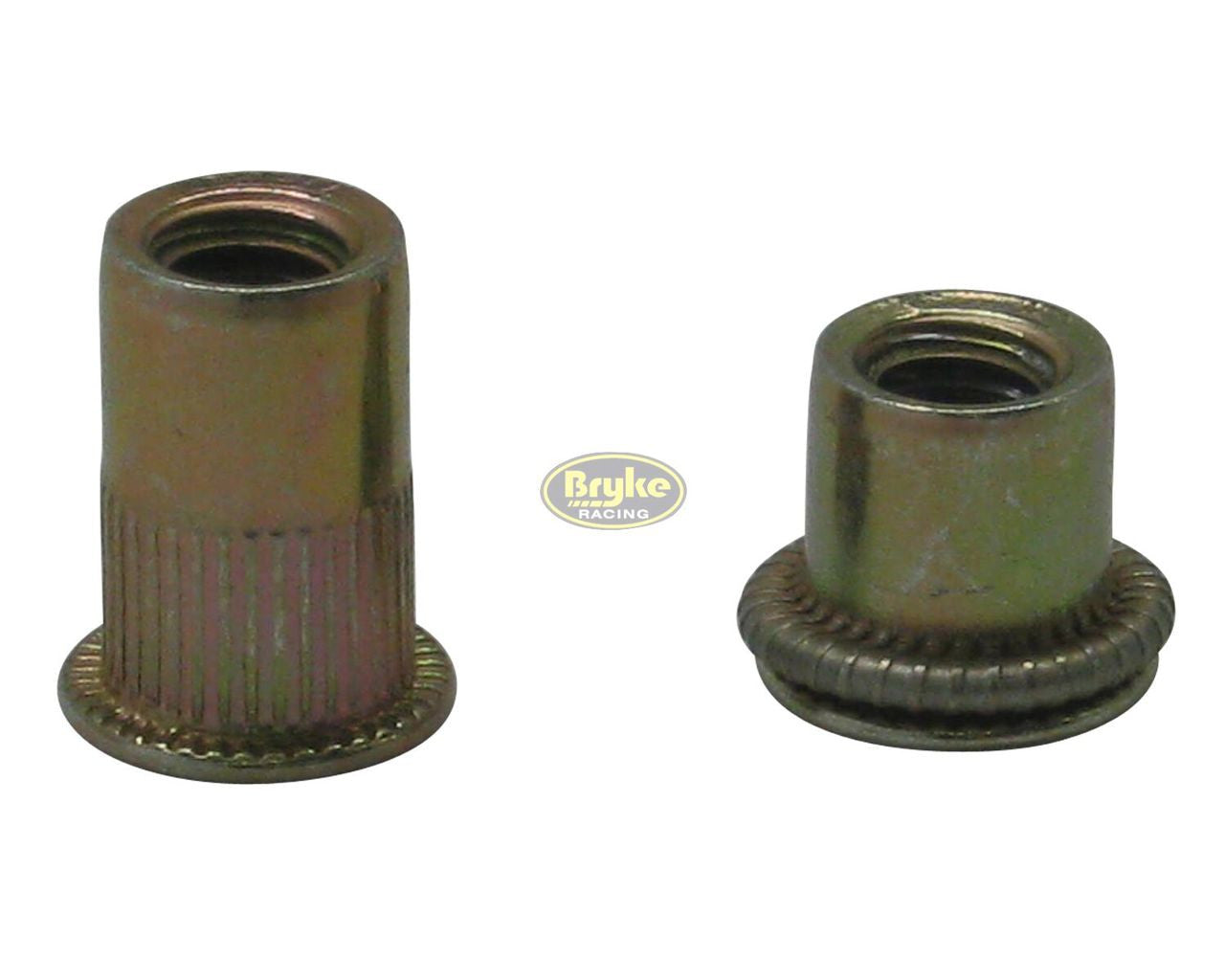 10 Rivetti M6 Con Flangia Larga - Inserti Filettati In Acciaio Zincato - M6 Rivet Nut