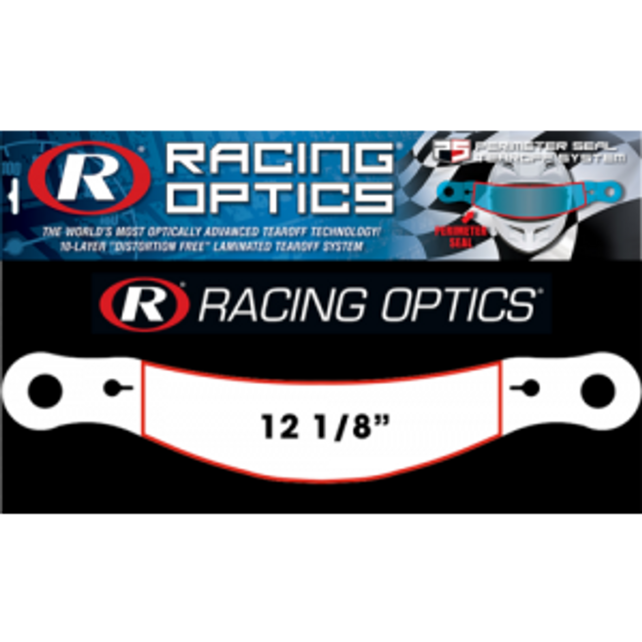 thumbnail image 2 of Racing Optics Laminated Tear Offs - 3-Pack (9 Sleeves Of 10) - RCI 10205C, Clear, IMCA 2 of 5