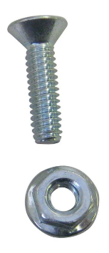 Mill - Flat Allen Bolt & Steel Flange Nut 1 X 1/4