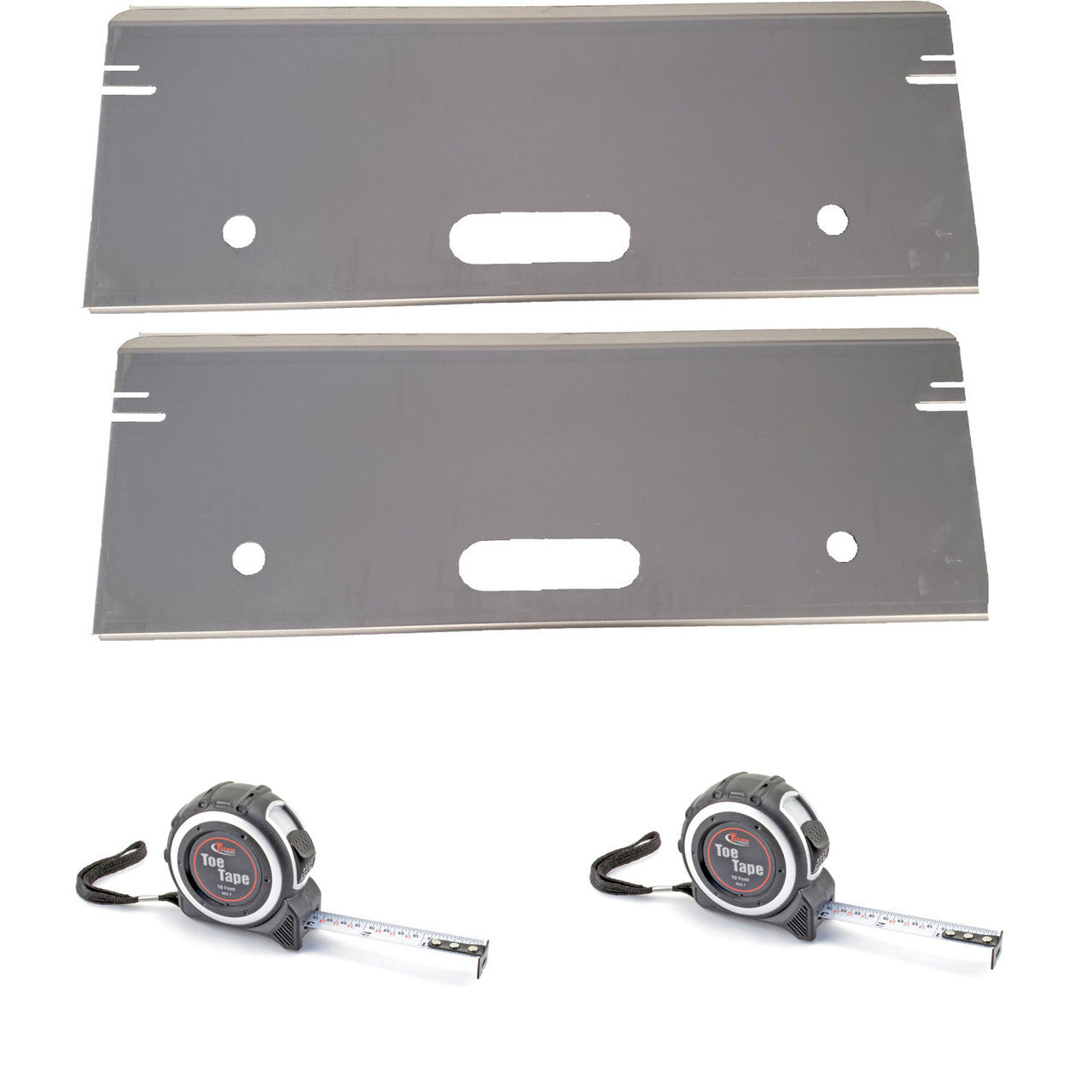 Aluminum Toe Plates with 10' Toe Tape Measure