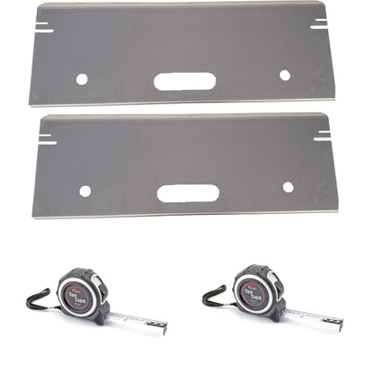 Aluminum Toe Plates with 10' Toe Tape Measure