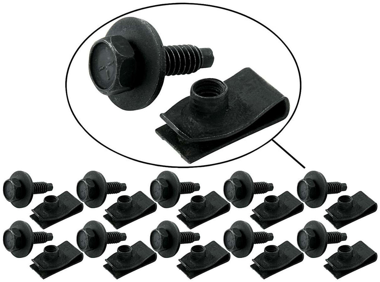 Body Bolt  J Clips 10 Pack