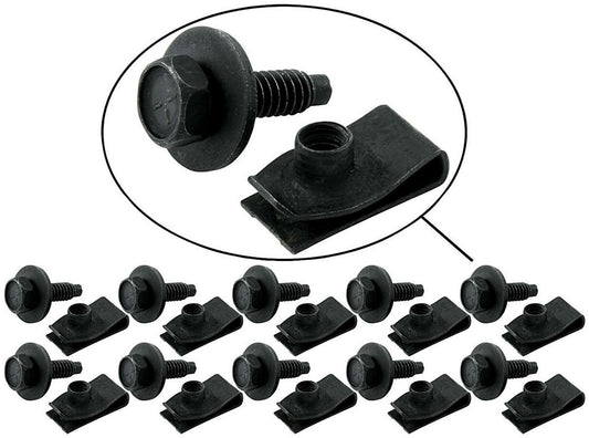 Body Bolt  J Clips 10 Pack