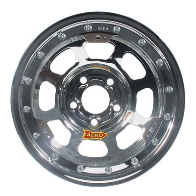 Aero Wheel 15 x 8 Chrome 5 on 5 Beadlock - 2" Offset