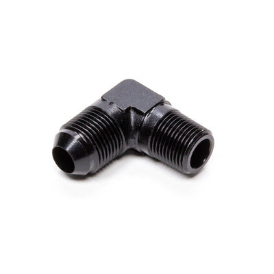 90 DEG ADAPTER FITTING #8 X 1/4 NPT BLACK
