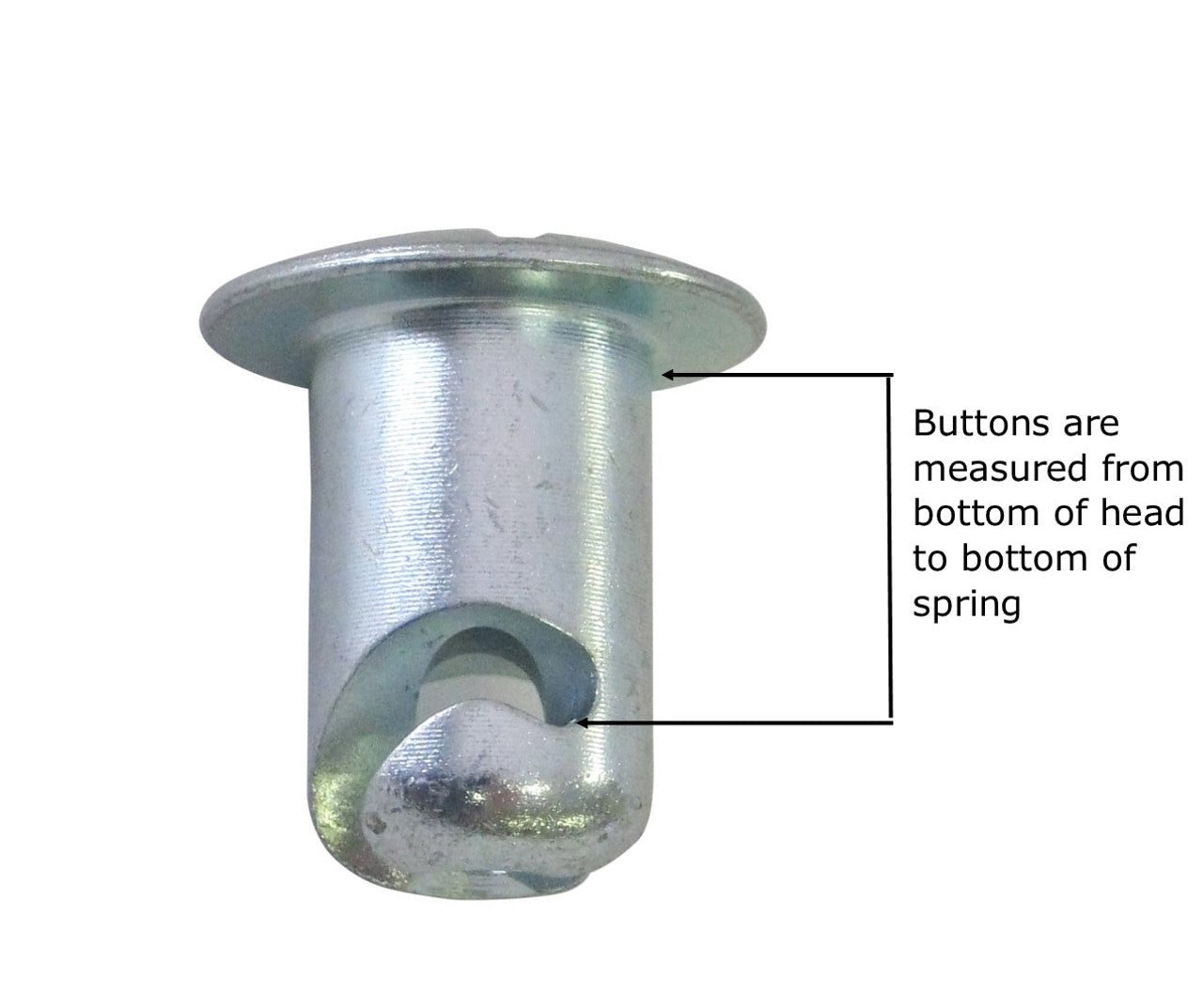Quarter Turn Allen Oval Head Buttons Steel 7/16 .550