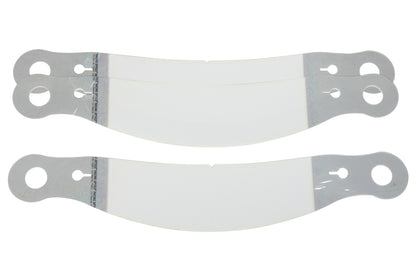 Racing Optic Tear Offs - TO-10205CP - (12-3/8” - Banana) (Champion, G-Force, Bell, RCI, RaceQuip)