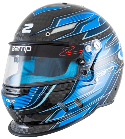 Zamp RZ-67D X-Large Carbon Flo Blue/Lt Blue SNELL SA2025