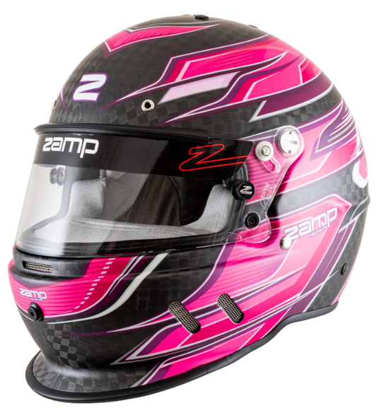 Zamp RZ-67D Large Carbon Flo Pink/Pur SNELL SA2025