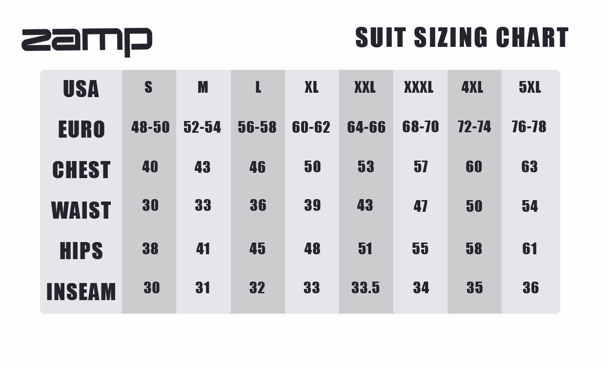 Zamp Single Layer One Piece Driving Suit Combo
