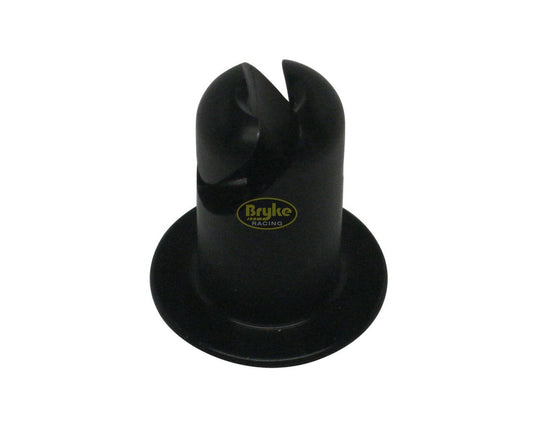 Quarter Turn Oval Head Button Aluminum Black 7/16 .400