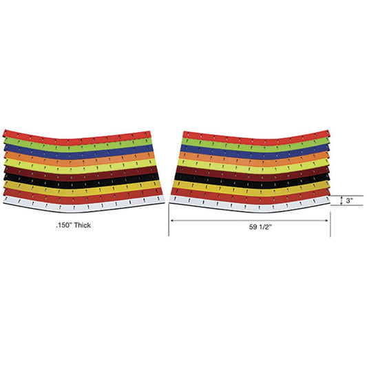MD3 Monte Carlo Nose Wear Strip Fluorescent Orange