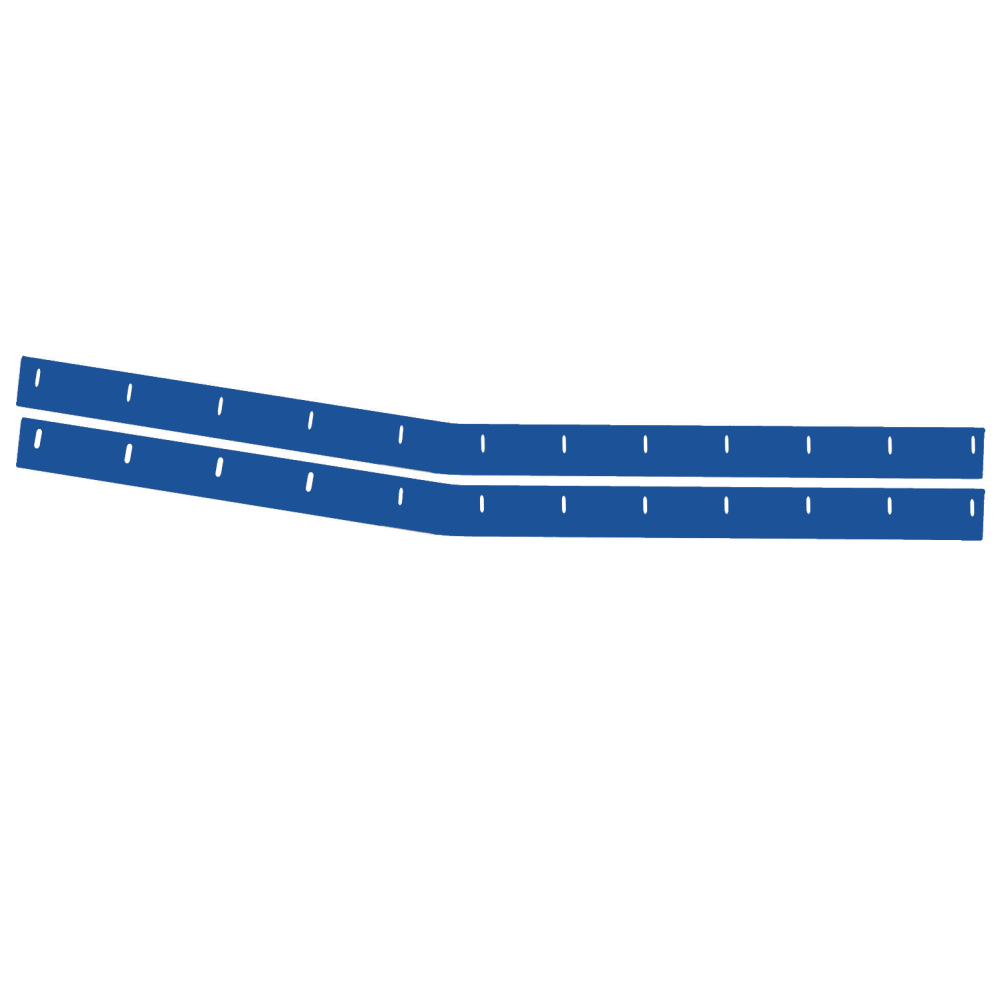 Monte Carlo Nose Wear Strip Chevron Blue