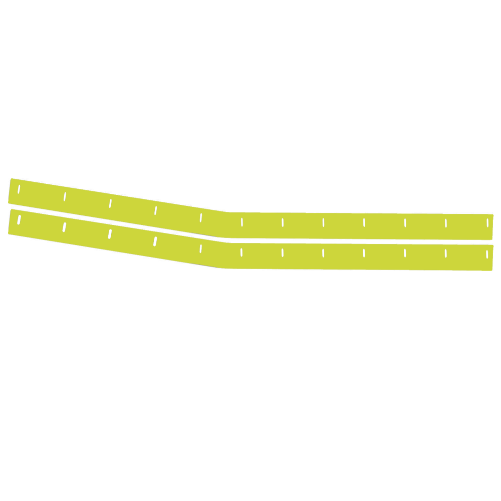 MD3 Monte Carlo Nose Wear Strip Fluorescent Yellow