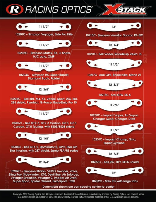 Racing Optic Tear Offs