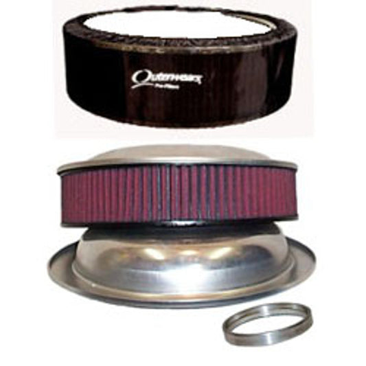 Ultra Flow Air Cleaner Kit with Outerwears Pre-Filter Black