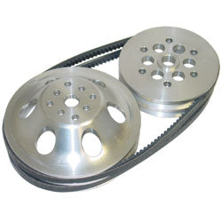Aluminum SBC Pulley Kit 30% Reduction