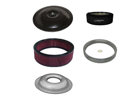 Ultra Flow Air Cleaner Kit with Outerwears Pre Filter Black Housing