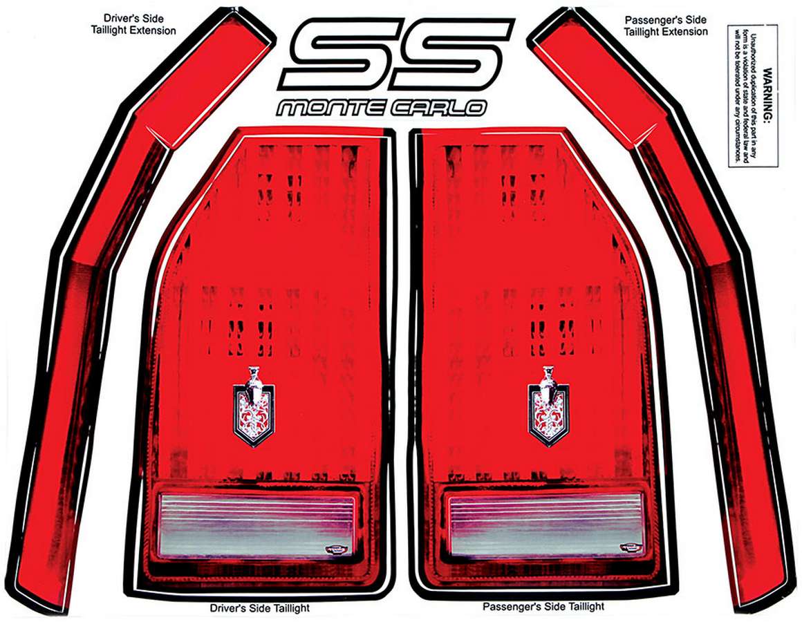 Tail Light Decal Kit