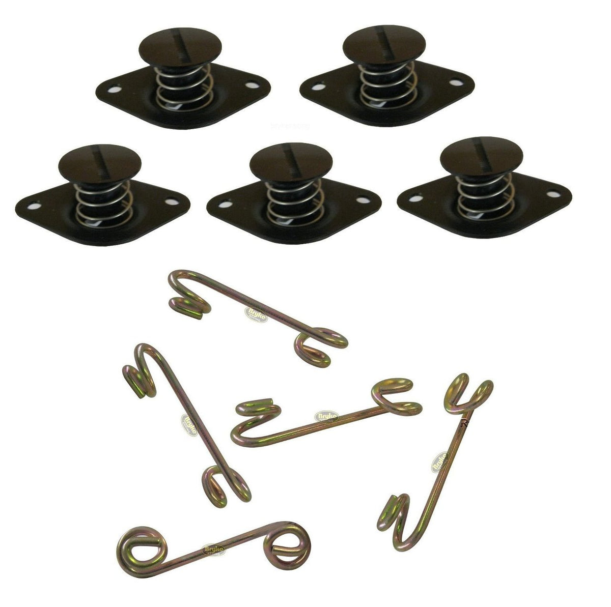 Square Button Spring Back Button 7/16