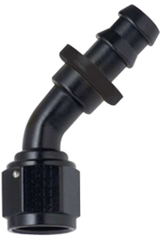 Fragola -8AN female to -8AN Push Lock 45 Degree Fitting