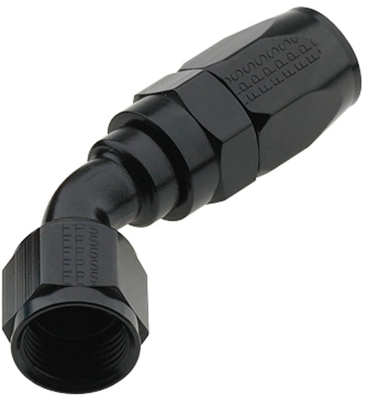 Hose Fitting #6 45 Degree Pro-Flow Black