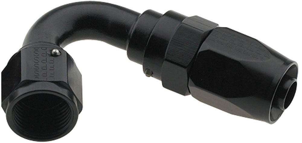 6AN Hose Fitting 120 Degree Pro-Flow Black