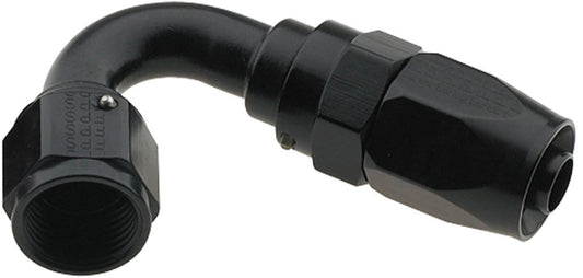 6AN Hose Fitting 120 Degree Pro-Flow Black