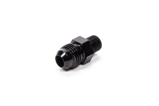 Straight Adapter Fitting #6 X 1/8 NPT Black