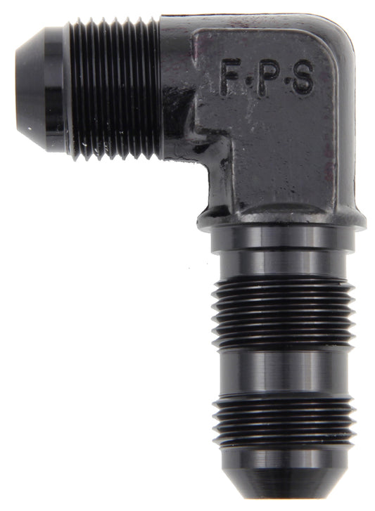 #3 X 90 Deg Bulkhead Fitting Black