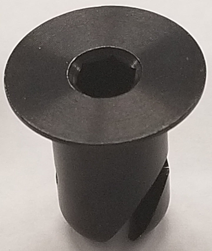Flush Head Aluminum Black Button  7/16