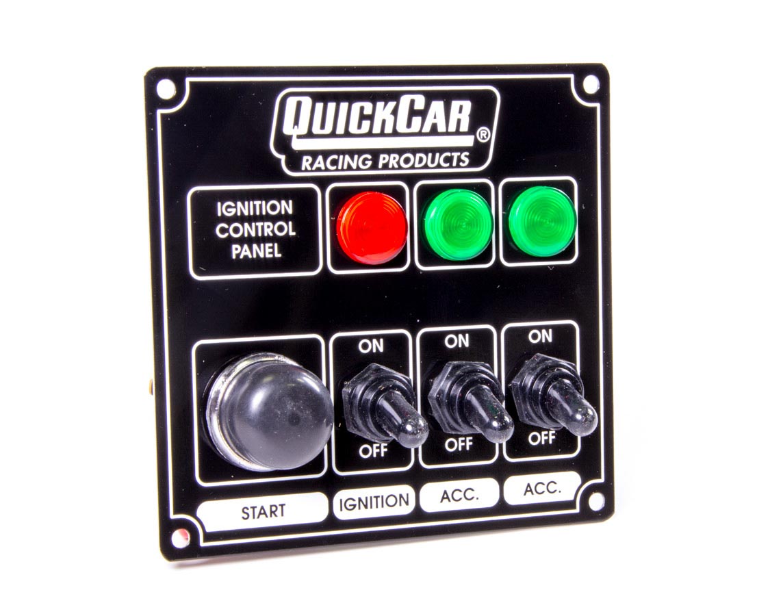 QuickCar Ignition Control Panel Black-3 Switch – Bryke Racing