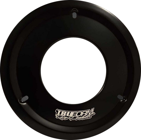 TruForm Aluminum Wheel Cover Black Large Hole