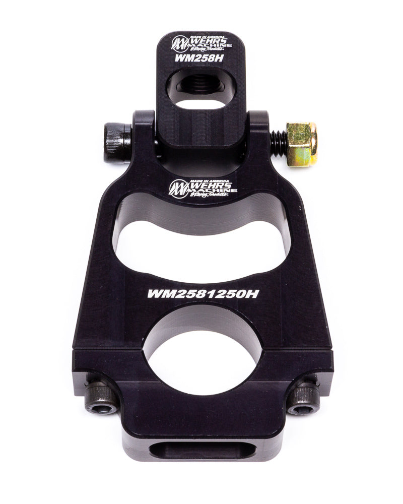 Wehrs Hinged Clamp On 1-1/4" Tubing Hood Pin Mount 4-1/2" Tall