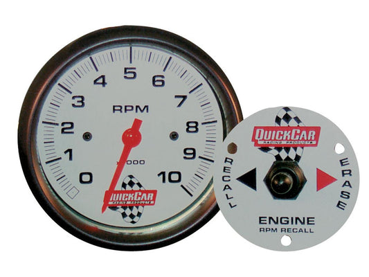 QuickCar Digital Open Wheel Gauge Panel w/ Battery - OP/WT - JOES QuickCar Digital Open Wheel Gauge Panel w/ Battery - OP/WT - JOES